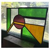 Stained Glass Geometric Panel