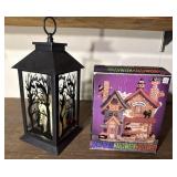 Halloween Lantern & Full Moon Market Village Piece