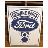 Ford Genuine Parts V8 Metal Sign
