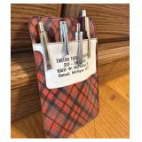 Vintage Tartan Tool Company Pen Set