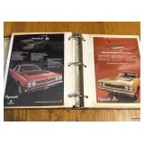 Vintage Plymouth Automotive Advertising Binder