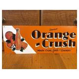 Orange Crush Soda Metal Advertising Sign