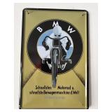 BMW Motorcycle Racing Metal Sign