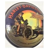 Harley Davidson Round Advertising Pub Sign