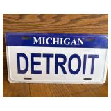Michigan Detroit Novelty License Plate Sealed