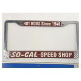 So-Cal Speed Shop License Plate Frame
