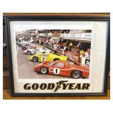 Goodyear Ford GT40 Le Mans Framed Racing Print