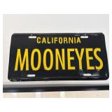 California Mooneyes Metal License Plate