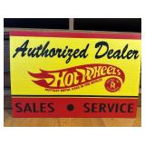 Hot Wheels Authorized Dealer Sign