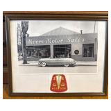 Hudson Moore Motor Sales Framed Print