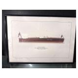 Signed 1949 Chris-Craft by M. Wagenhals Boat Print