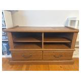Wood Grain TV Stand With Drawers