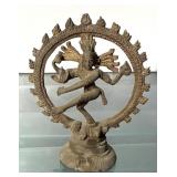 Hindu Shiva Nataraja Antique Brass Figure