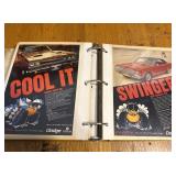 Vintage Dodge Muscle Car Advertising Binder