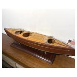 Ford Typhoon 2 ft. Model Wood Speed Boat Edsel