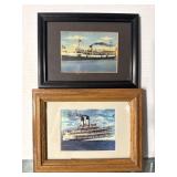 Great Lakes Steamship Small Framed Print Pair