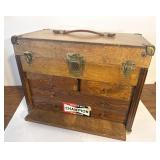 Vintage Wooden Machinist Tool Chest