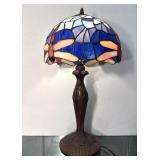 Stained Glass Dragonfly Table Lamp Newer Model