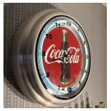 Coca-Cola Neon Lighted Advertising Clock