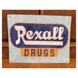 Rexall Drugs Metal Advertising Sign