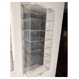 Clear Acrylic Wall Mount Display Case Tall