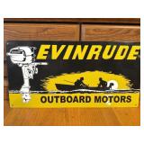 Evinrude Outboard Motors Metal Sign