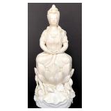 Antique Chinese Blanc de Chine Porcelain Kuan Yin