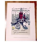 Ron Picou Signed Serigraph Love Em Oysters Art