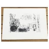 Rita Gombinski 1977 Lithograph We Live & Love