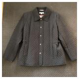 LARRY LEVINE QUILTED POLYESTER JACKET COAT