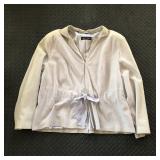 TERRY LEWIS GREY SUEDE LEATHER SUIT JACKET