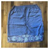 Orchid Cut Out Gray Beach Summer Skirt Size Large