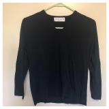 Versailles New York Black Long Sleeve V Neck Shirt