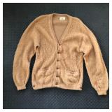 VINTAGE LORD JEFF CAMEL HAIR CARDIGAN SWEATER