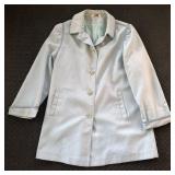VINTAGE LIGHT BLUE RAINCOAT TRENCH COAT