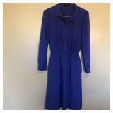 90s Vintage Raoul Petite Purple Dress Size 10