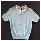 VINTAGE 90'S SOUTHERN LADY SHORT SLEEVE SWEATER