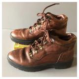 VINTAGE BROWN LEATHER TIMBERLAND EURO HIKING BOOTS