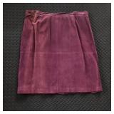 TERRY LEWIS SUEDE LEATHER SKIRT PLUS SIZE 22