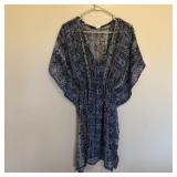 Semi Sheer Beach Cover Up Top Shirt One Size