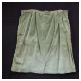 TERRY LEWIS LIME GREEN SUEDE LEATHER MIDI SKIRT