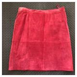 TERRY LEWIS SUEDE LEATHER SKIRT