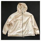 JANTZEN LIGHTWEIGHT HOODED ZIP WINDBREAKER JACKET