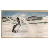 Racquel Morgan Signed Acrylic Wood Board Painting