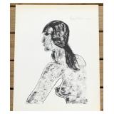 Hagop Chakrian Signed Lithograph on Paper