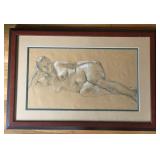 Reclining Nude Graphite on Paper