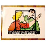 Peter Stanick Signed About Art Exhibit Poster