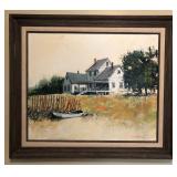 Kerry Hallam Signed Oil on Canvas Painting