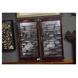2x$ - Rosewood Curio Cabinet
