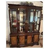 Universal Furniture China cabinet with glass top d